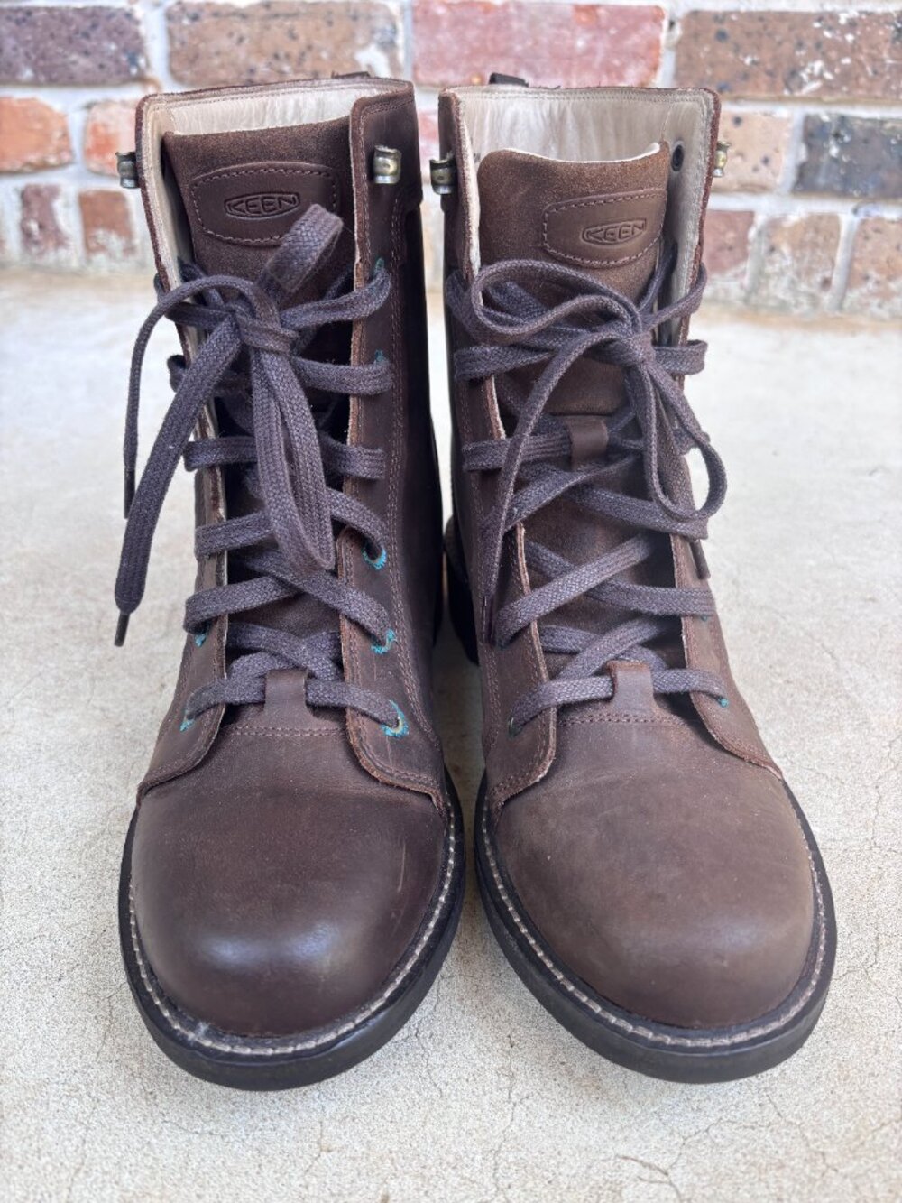 Keen Boots Oregon City Women's Snuff Toasted Coconut Brown Leather Lace Up US 7 - Picture 3 of 12